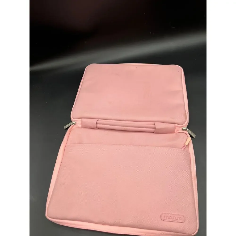 Mosiso Laptop Sleeve Case w/ Handle MacBook Air 13 Pink With Wireless Pink Mouse